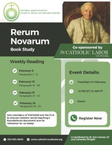 Rerum Novarum book study schedule