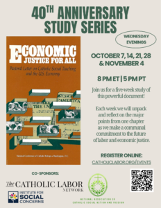 Economic Justice for All book study.